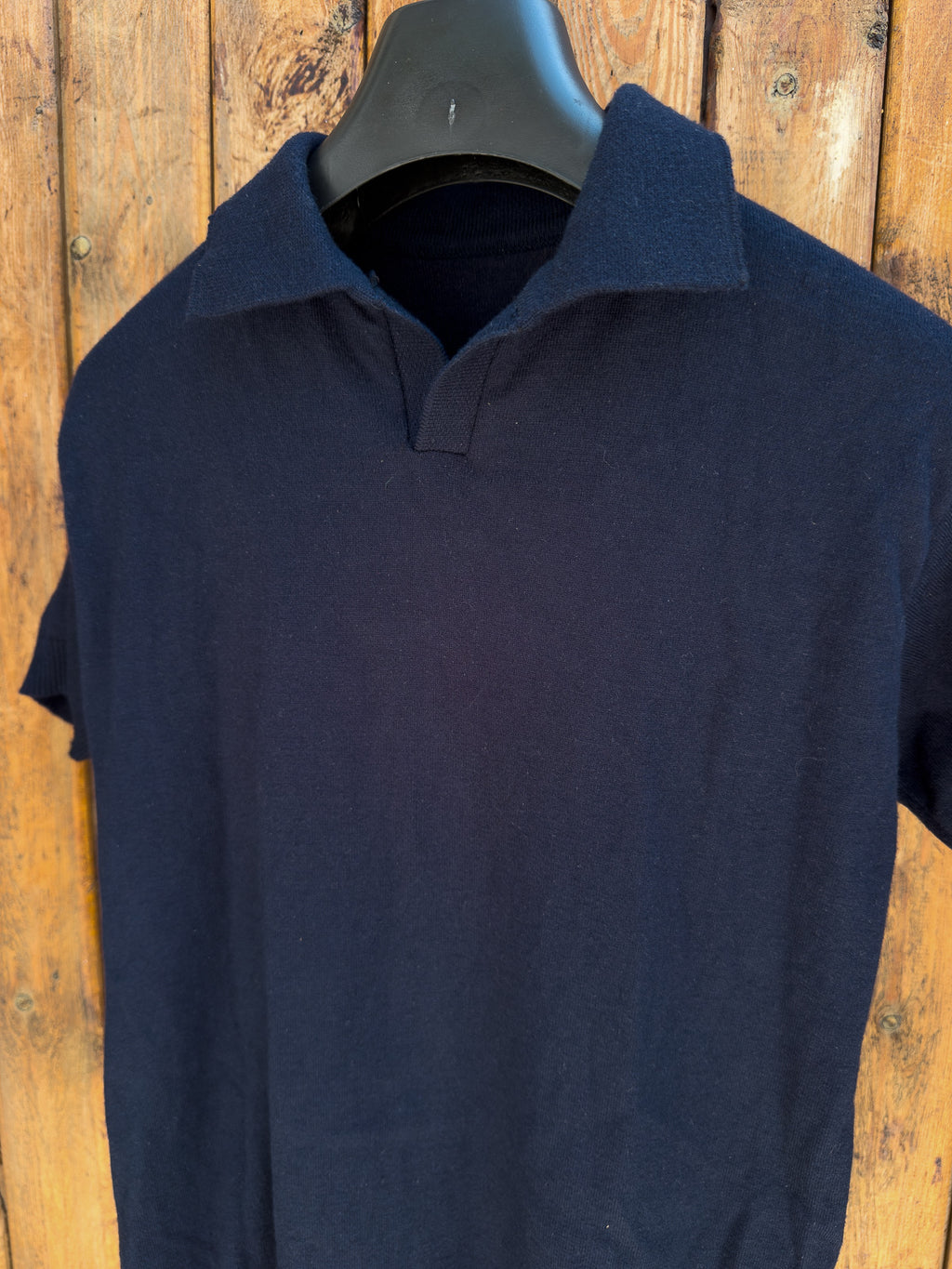 Men's Navy Cotton Polo T-Shirt – Regular Fit | Plain Design